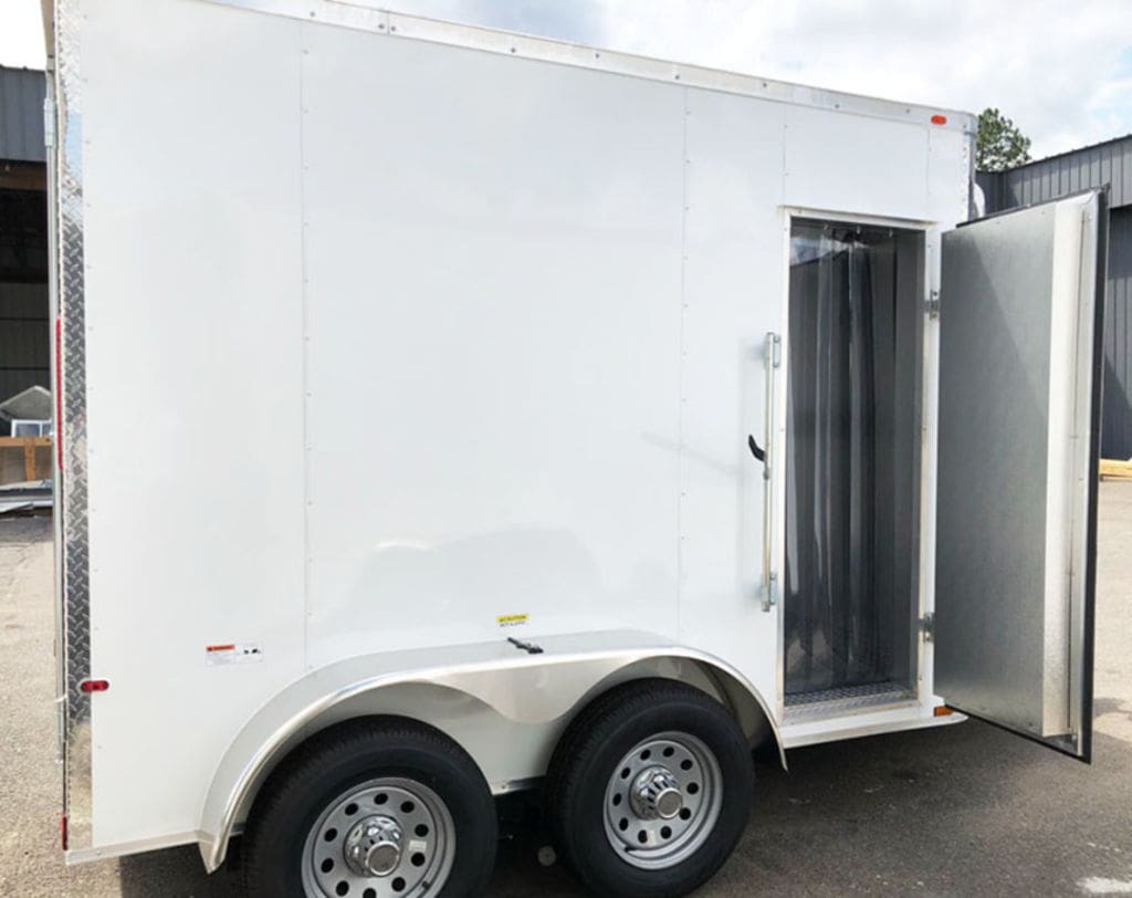 6x8 small refrigerated trailer for sale