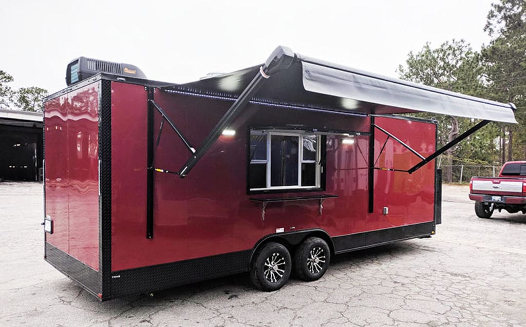 Southern Dimensions 24- Concession Trailer- Gas – Fire Suppression-Hood-Refrigeration (SDG-215)