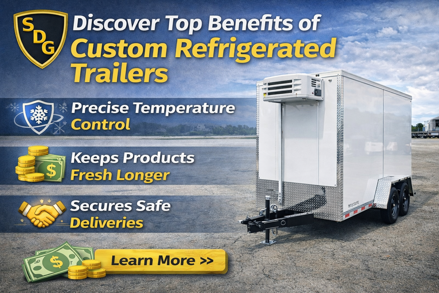Discover the Benefits of Custom Refrigerated Trailers